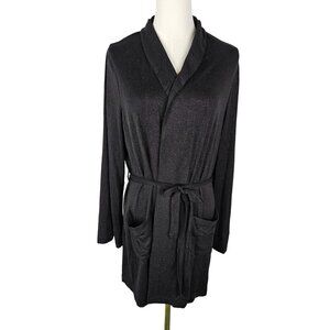 NEW!! Chaser Rock & Roll Glitter Kimono Duster Wrap Jacket M/L Black Sexy Party